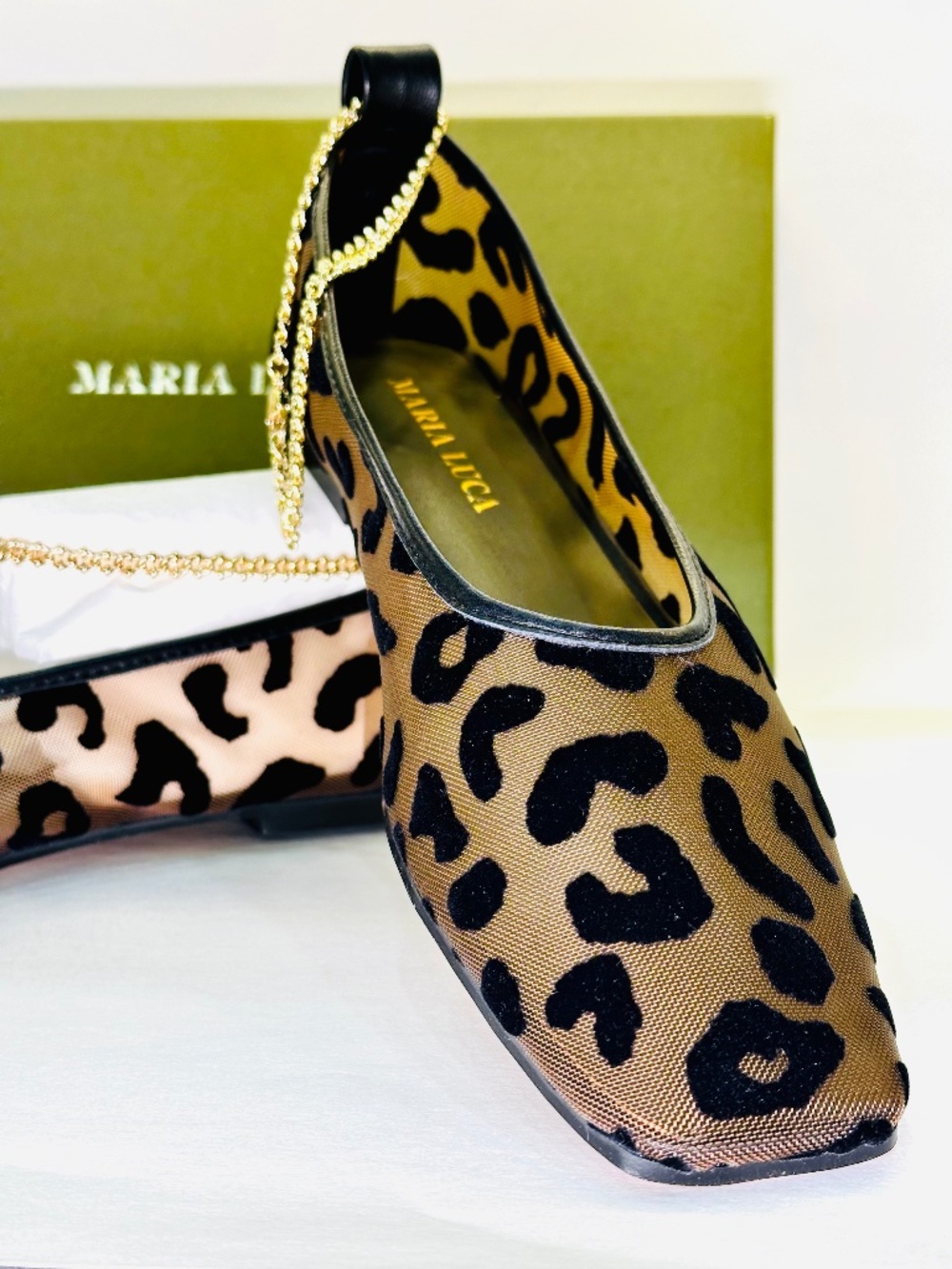 Maria Luca Jaguar Augusta Net Ballet flat